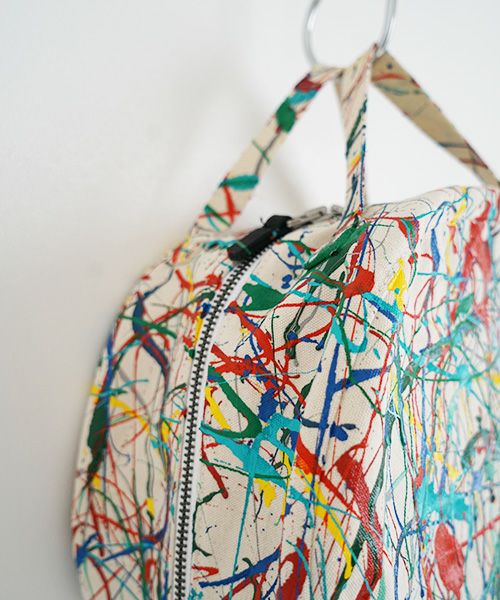 macromauro マクロマウロ.DRAM BAG M SPLASH[ECRU]