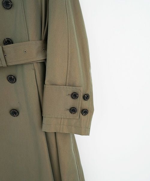 SWANLAKE スワンレイク.Circular trench coat[CO-734/Khaki]