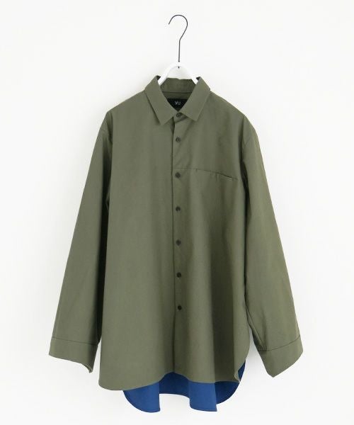 VUy.ヴウワイ.two slit shirt vuy-a22-s01[GREEN]_