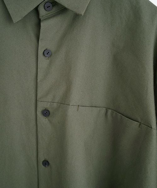 VUy.ヴウワイ.two slit shirt vuy-a22-s01[GREEN]_