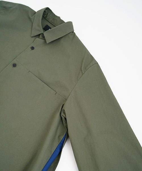 VUy.ヴウワイ.two slit shirt vuy-a22-s01[GREEN]_