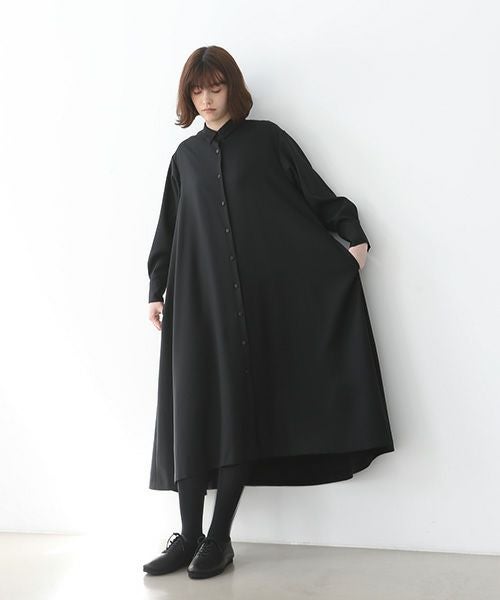 Mochi.モチ.fishtail dress [ma22-op-01/black・1]