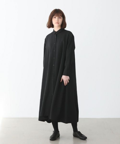 Mochi.モチ.fishtail dress [ma22-op-01/black・1]