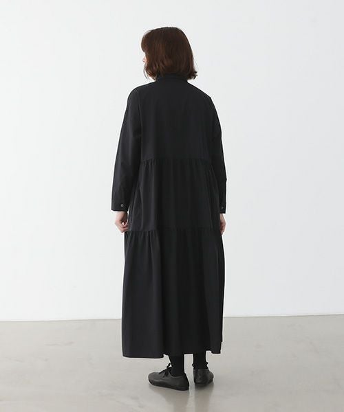 Mochi.モチ.tiered dress [ma22-op-03/black・2]