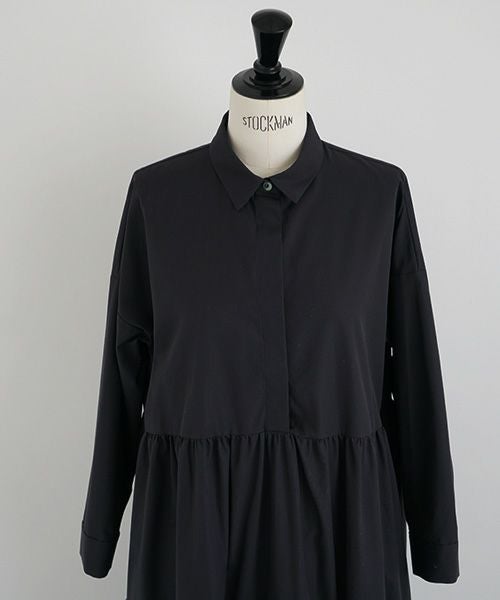 Mochi.モチ.tiered dress [ma22-op-03/black・2]