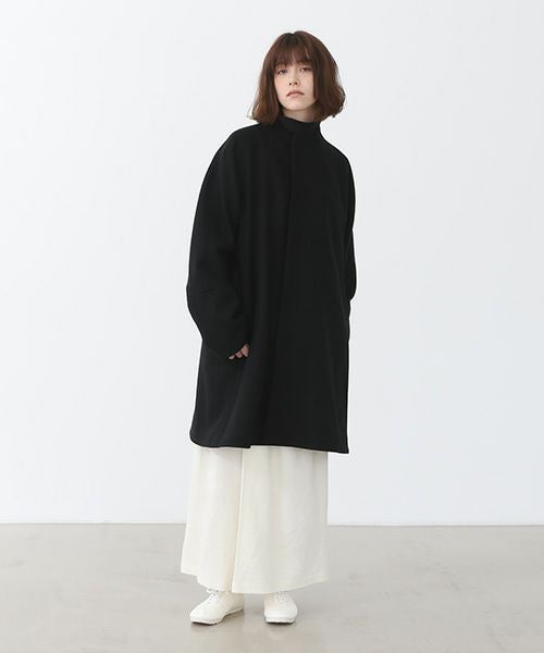 Mochi.モチ.no collar middle coat [ma22-co-01/black]