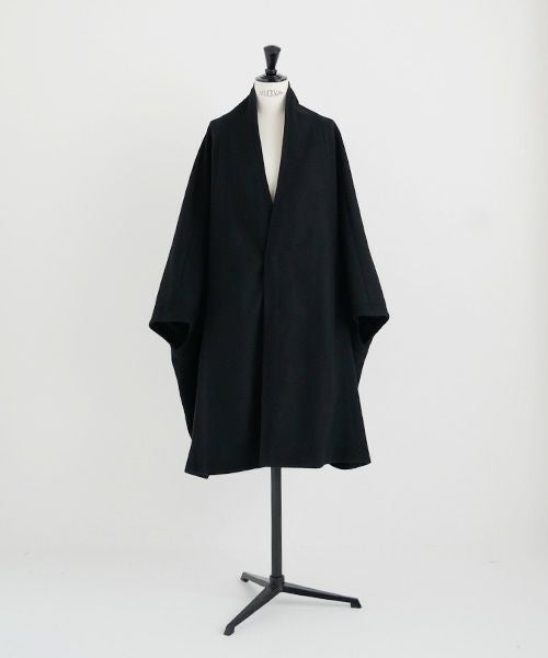 Mochi.モチ.cape coat [ma22-co-02/black・]