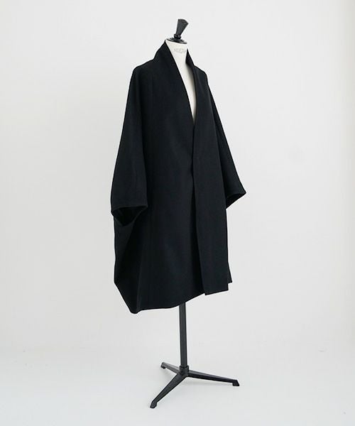 Mochi.モチ.cape coat [ma22-co-02/black・]