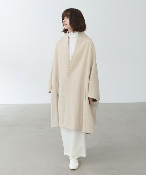 Mochi.モチ.cape coat [ma22-co-02/off beige]