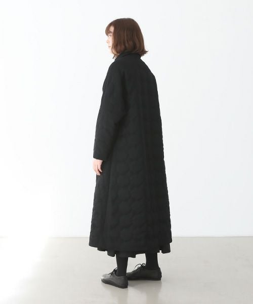 Mochi.モチ.stand fall collar coat (quilted). [ma22-co-03/quilted]