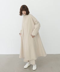 Mochi.モチ.no collar coat  [ma22-co-04-/off beige]