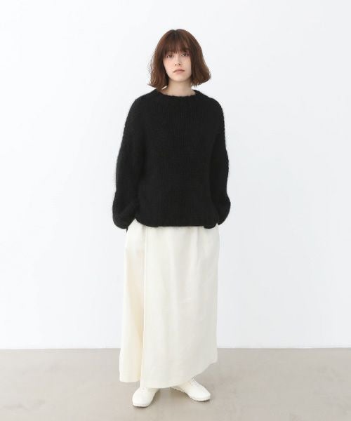 Mochi.モチ.wrap wide pants [ma22-pt-01/off white・]