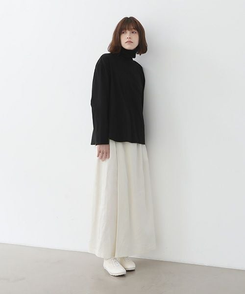 Mochi.モチ.wrap wide pants [ma22-pt-01/off white・]