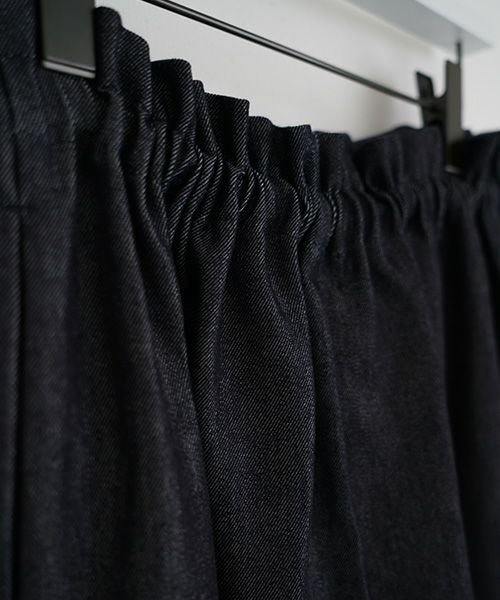 Mochi.モチ.wrap denim pants [ma22-pt-01/dark indigo]