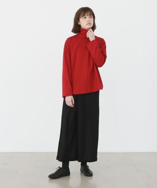 Mochi.モチ.asymmetry wide pants [ma22-pt-02/black/・1]