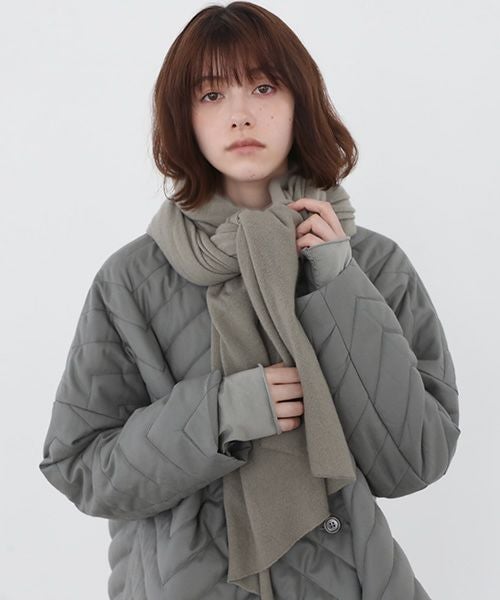 Mochi.モチ.baby cashmere stole [vm-a22-k19/green grey]