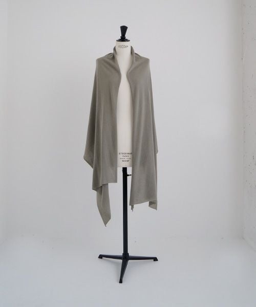 Mochi.モチ.baby cashmere stole [vm-a22-k19/green grey]