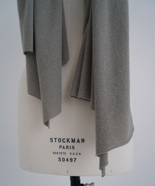 Mochi.モチ.baby cashmere stole [vm-a22-k19/green grey]