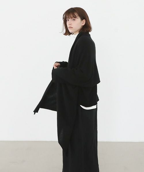 Mochi.モチ.baby cashmere stole [vm-a22-k19/black・]