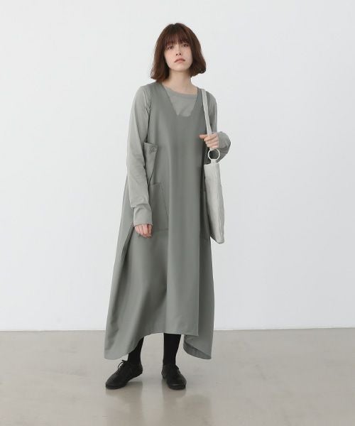 Mochi.モチ.square shoulder bag [ma-pro-16-/green grey]