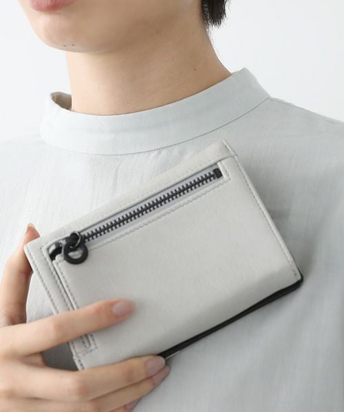 Mochi／モチ　folded wallet 二つ折り財布 Mochi モチ folded wallet [ma-pro-17-/green grey]