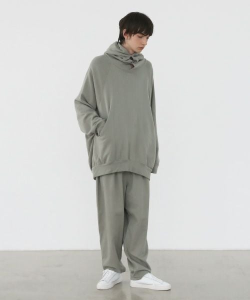 VU.ヴウ.dyed neckworm hoody vu-a22-t06[GREEN GRAY]:s