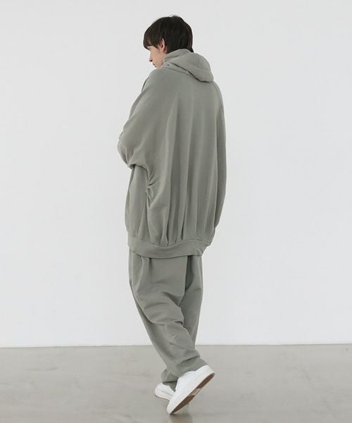 VU.ヴウ.dyed neckworm hoody vu-a22-t06[GREEN GRAY]:s
