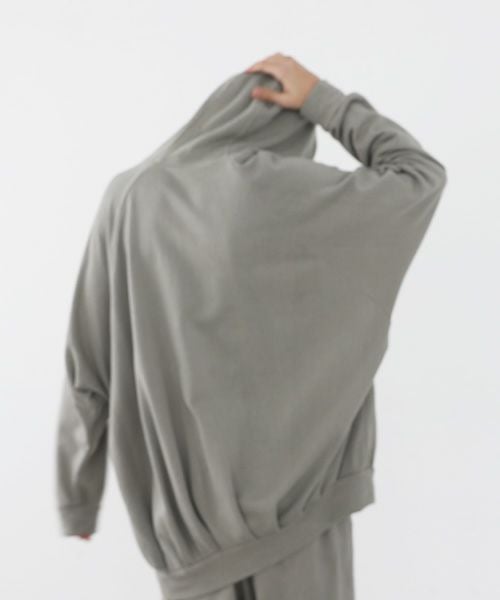 VU.ヴウ.dyed neckworm hoody vu-a22-t06[GREEN GRAY]:s