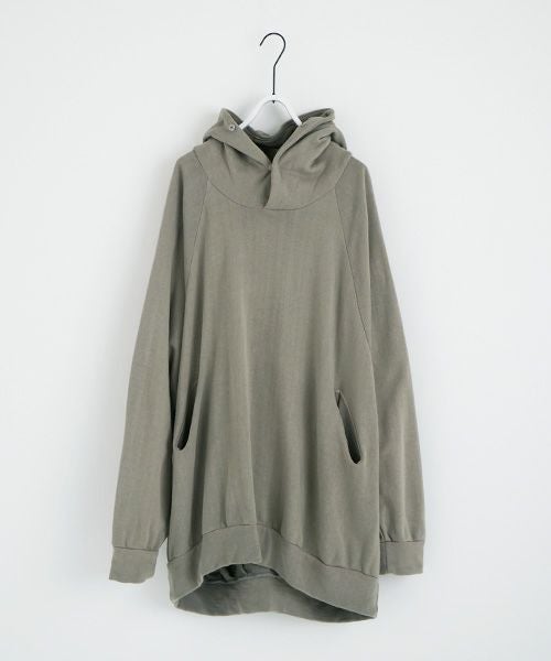 VU.ヴウ.dyed neckworm hoody vu-a22-t06[GREEN GRAY]:s