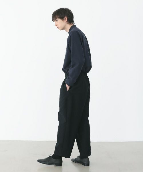 VU.ヴウ.zigzag wide easy pants vu-a22-p07[black Herringbone]:s_