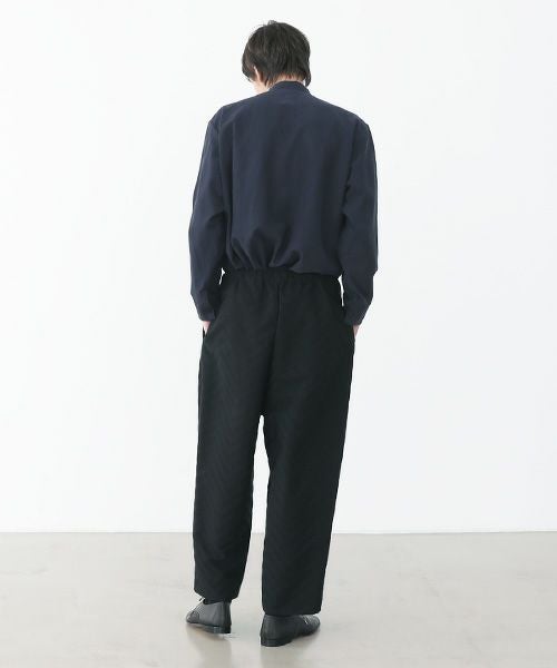 VU.ヴウ.zigzag wide easy pants vu-a22-p07[black Herringbone]:s_