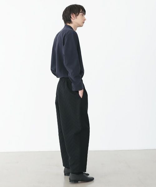 VU.ヴウ.zigzag wide easy pants vu-a22-p07[black Herringbone]:s_
