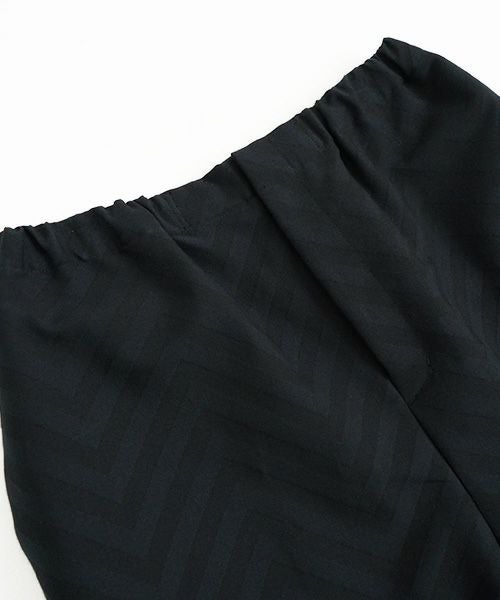 VU.ヴウ.zigzag wide easy pants vu-a22-p07[black Herringbone]:s_