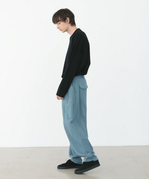 VU.ヴウ.dyed tapered pants vu-a22-p08[BLUE BEIGE]_