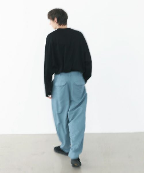 VU.ヴウ.dyed tapered pants vu-a22-p08[BLUE BEIGE]_