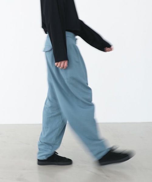VU.ヴウ.dyed tapered pants vu-a22-p08[BLUE BEIGE]_