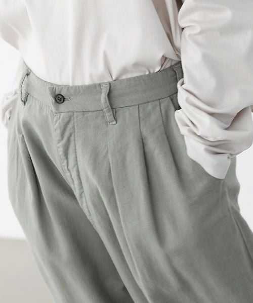 VU.ヴウ.dyed tapered pants vu-a22-p08[GREEN GRAY]:s_