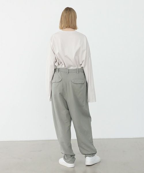 VU.ヴウ.dyed tapered pants vu-a22-p08[GREEN GRAY]:s_