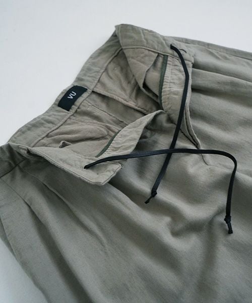VU.ヴウ.dyed tapered pants vu-a22-p08[GREEN GRAY]:s_