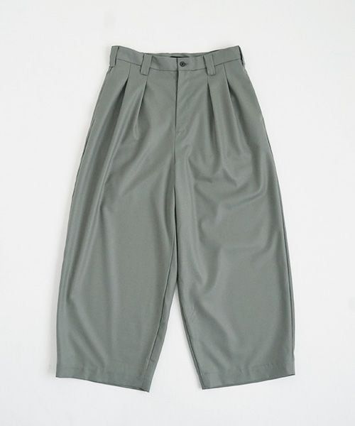 VU.ヴウ.knee wide pants vu-a22-p10[GREEN GRAY]_