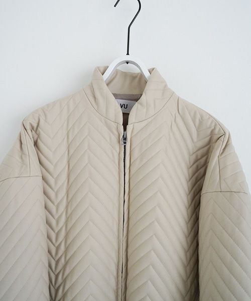 VU.ヴウ.zigzag stand collar bluson vu-a22-b12[OFF WHITE]_