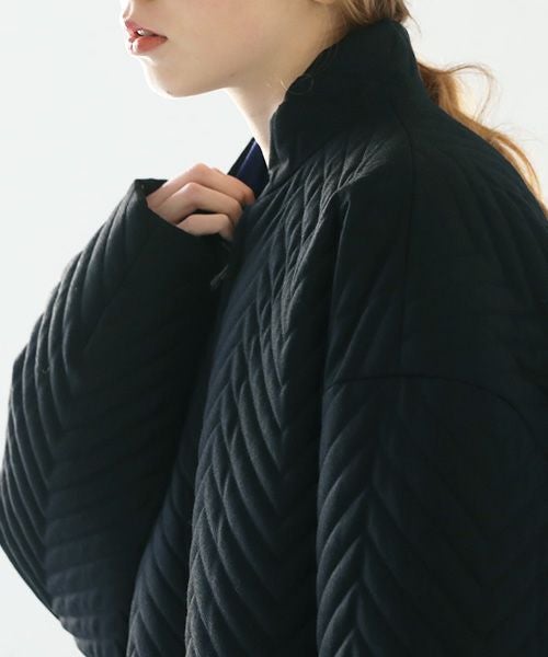 VU.ヴウ.zigzag stand collar bluson vu-a22-b12[BLACK]