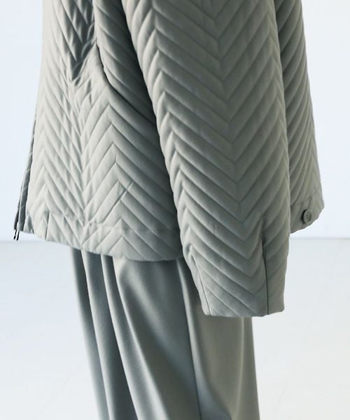 VU.ヴウ.zigzag stand collar bluson vu-a22-b12[GREEN GRAY]_