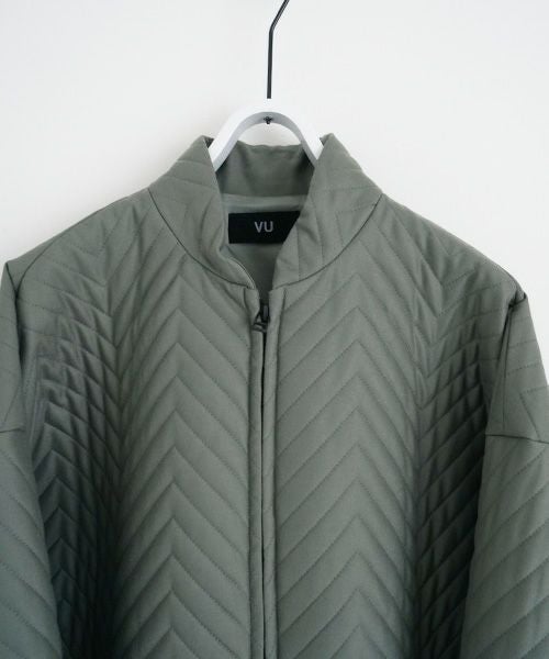 VU.ヴウ.zigzag stand collar bluson vu-a22-b12[GREEN GRAY]_