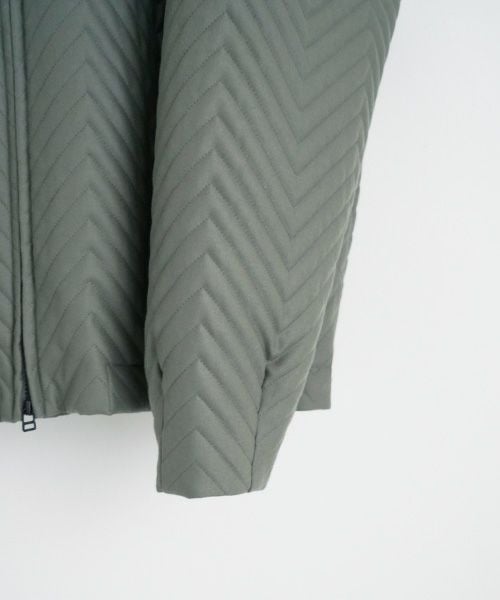 VU.ヴウ.zigzag stand collar bluson vu-a22-b12[GREEN GRAY]_