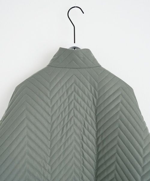 VU.ヴウ.zigzag stand collar bluson vu-a22-b12[GREEN GRAY]_