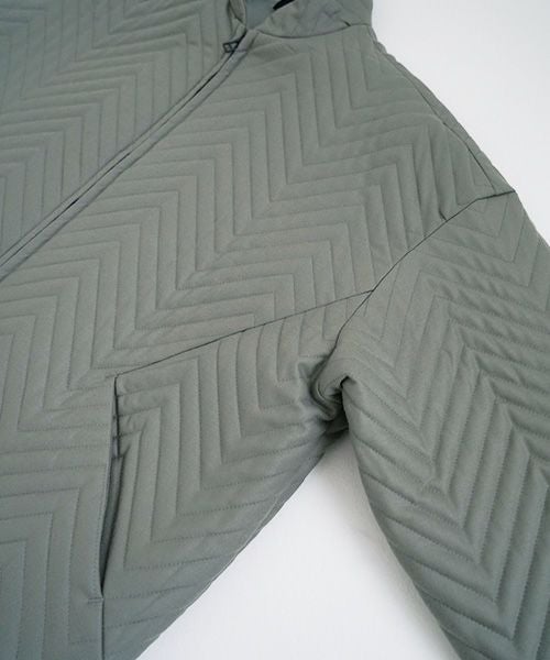 VU.ヴウ.zigzag stand collar bluson vu-a22-b12[GREEN GRAY]_