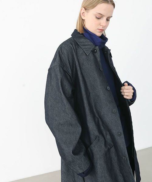 VU.ヴウ.sten collar coat vu-a22-c14[DEEP BLUE]:s_
