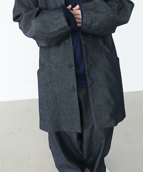 VU.ヴウ.sten collar coat vu-a22-c14[DEEP BLUE]:s_
