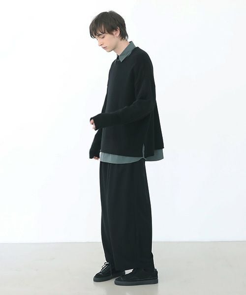 VU.ヴウ.cashmere crew neck knit vu-a22-k16[BLACK]:s_